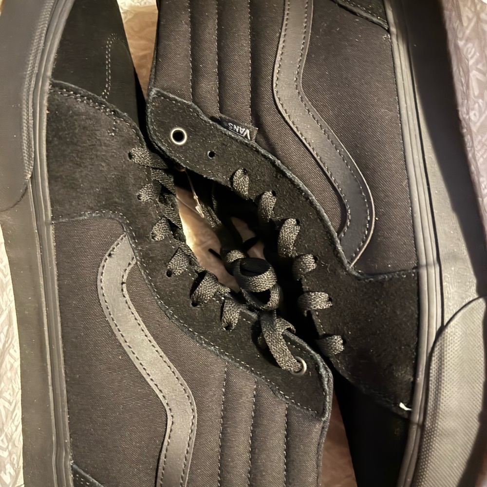 Vans Black High-Top Sneakers with Waffle Sole